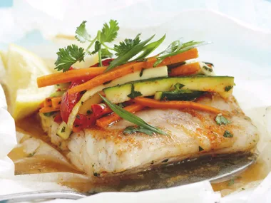 Frozen fish makeovers - moroccan fish parcels