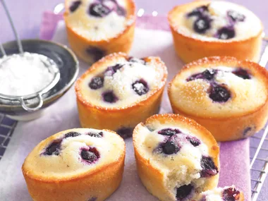 Blueberry and lemon friands