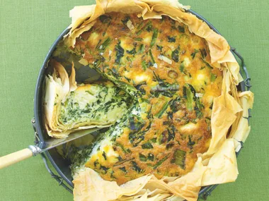 egg and spinach pie