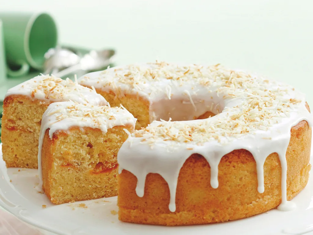 Mango Cake with Lemon Icing