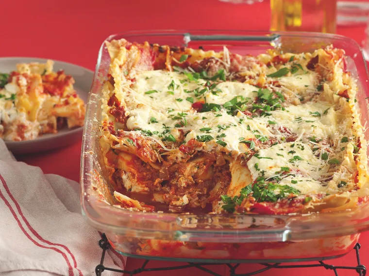 Beef and ricotta lasagne