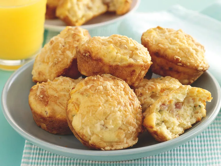 Zucchini, Corn and Bacon Muffins