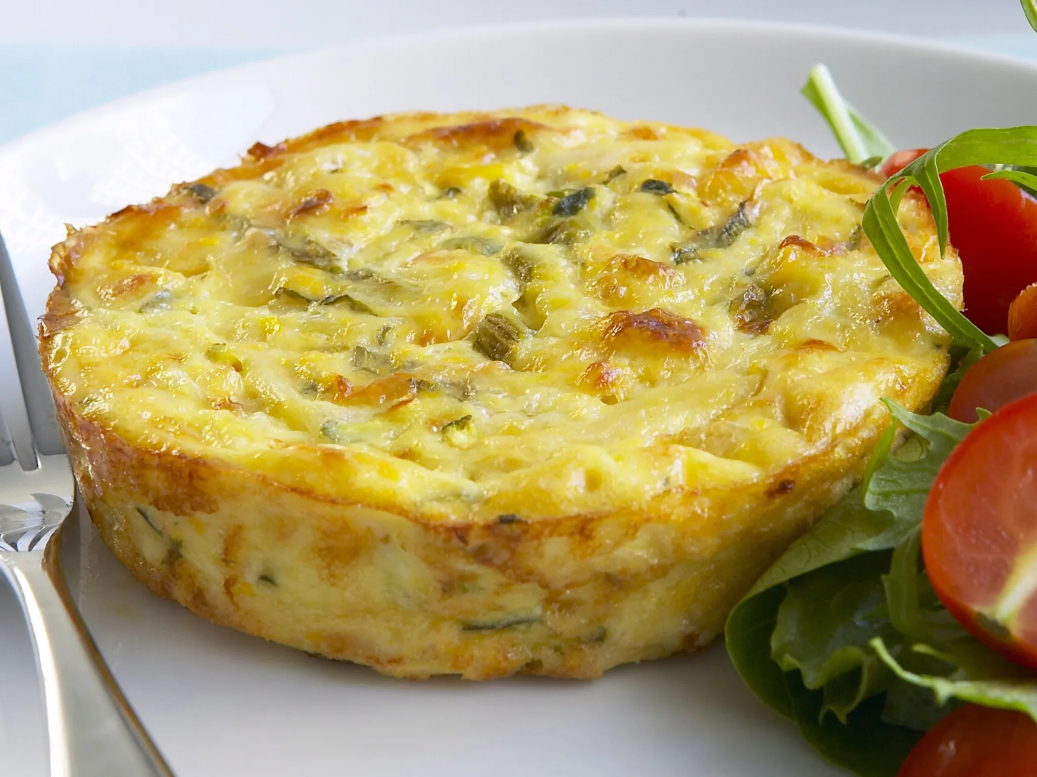 chicken and corn frittata