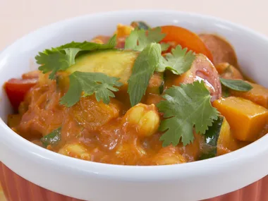 Chickpea, Zucchini and Pumpkin curry