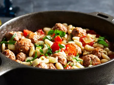 Cannellini beans with sausage