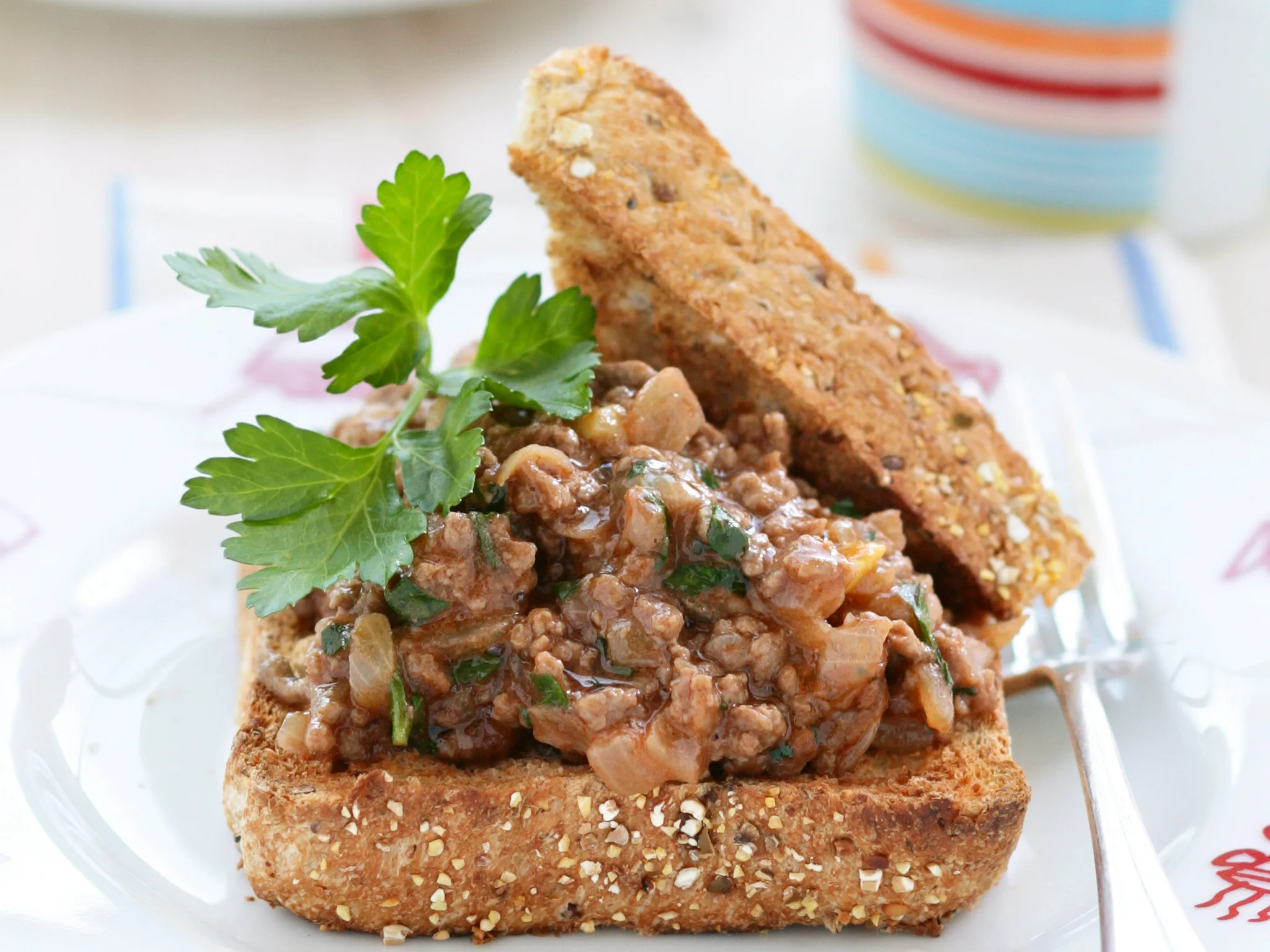 Savoury mince on toast