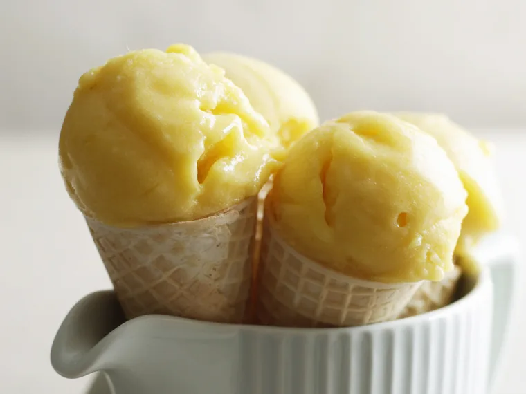 Mango sorbet