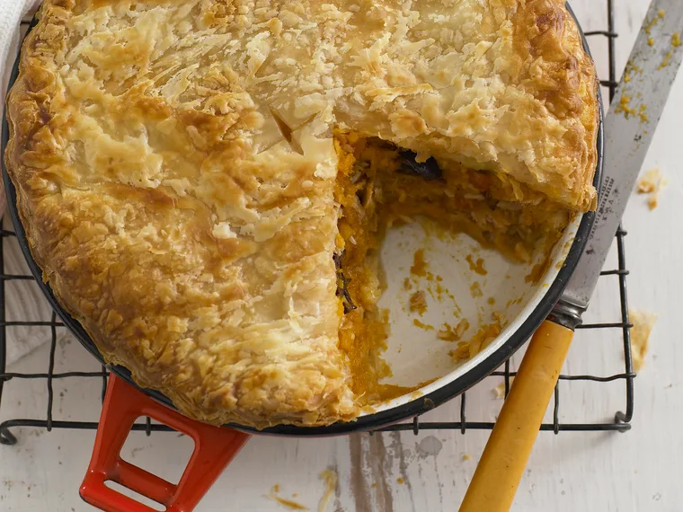 Pumpkin and tuna pie
