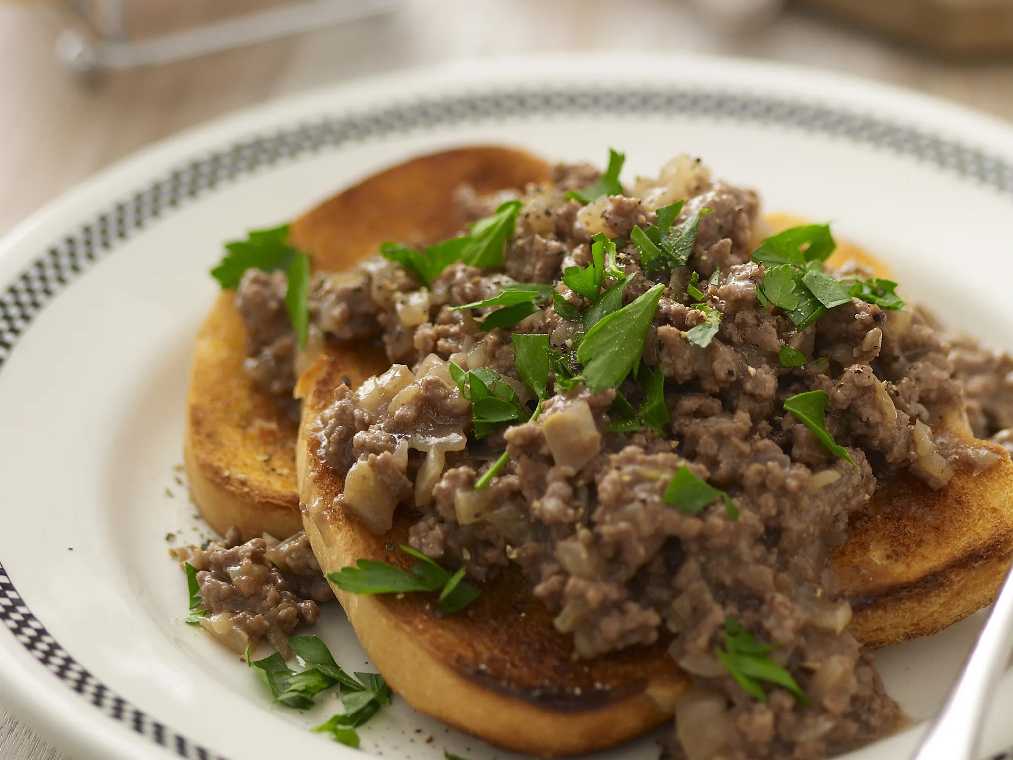 Savoury mince on toast