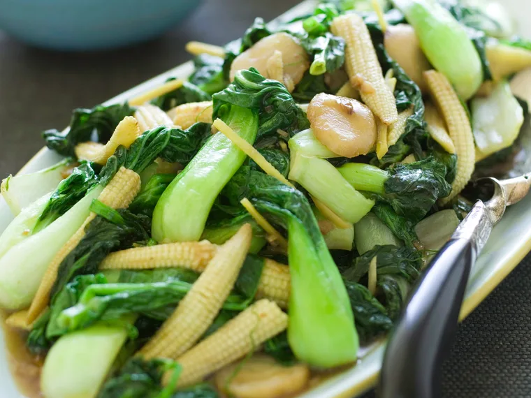 Stir-fried Chinese vegetables