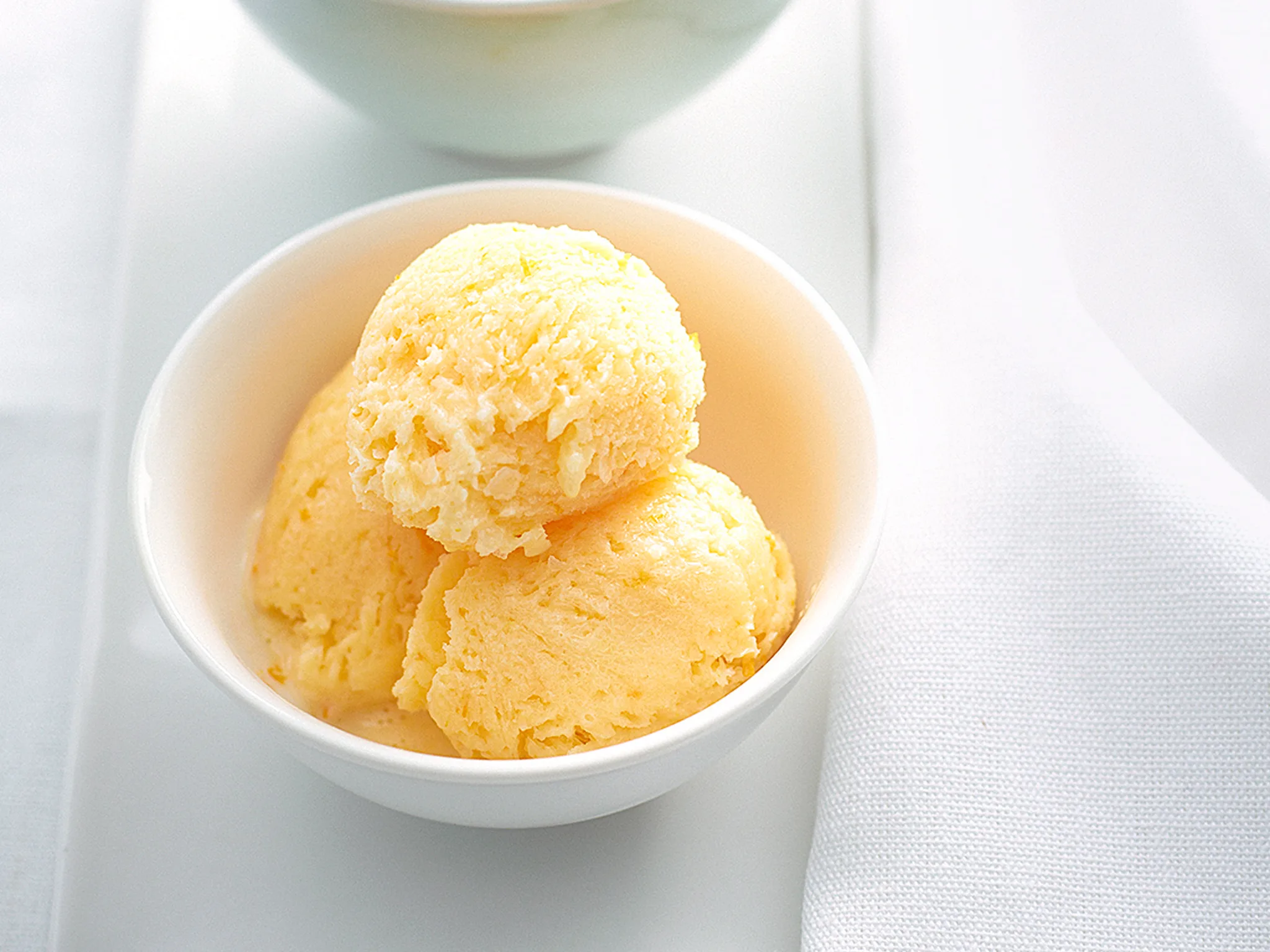 Orange sherbet dessert