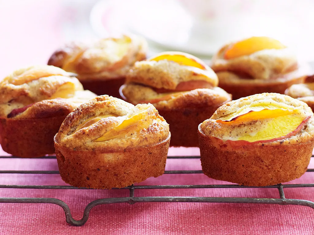 Peach and hazelnut friands | Women's Weekly Food