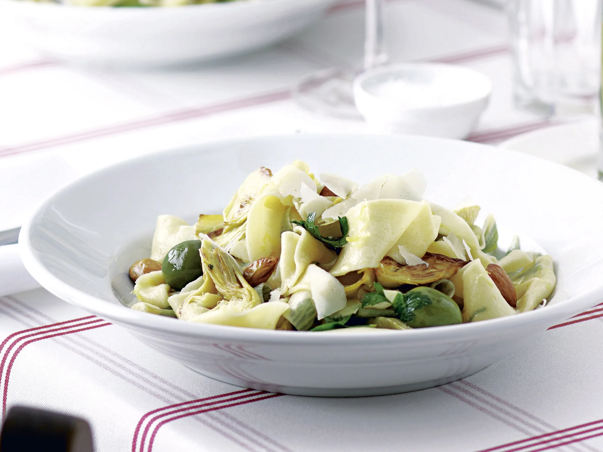 Artichoke Almond and Olive Sauce