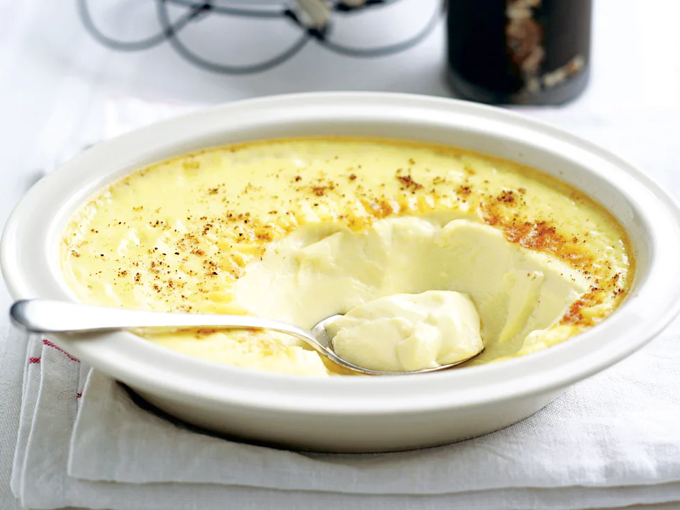 Baked custard