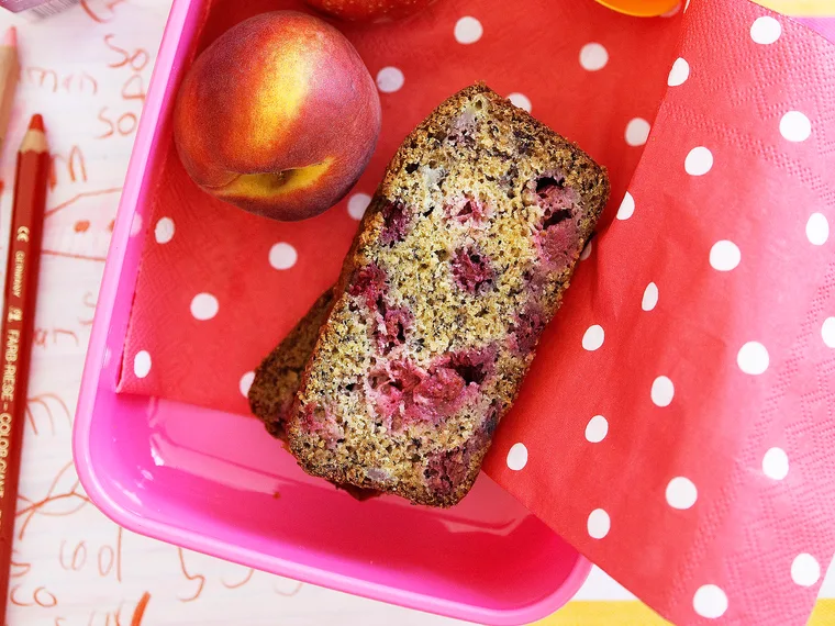 banana and raspberry loaf