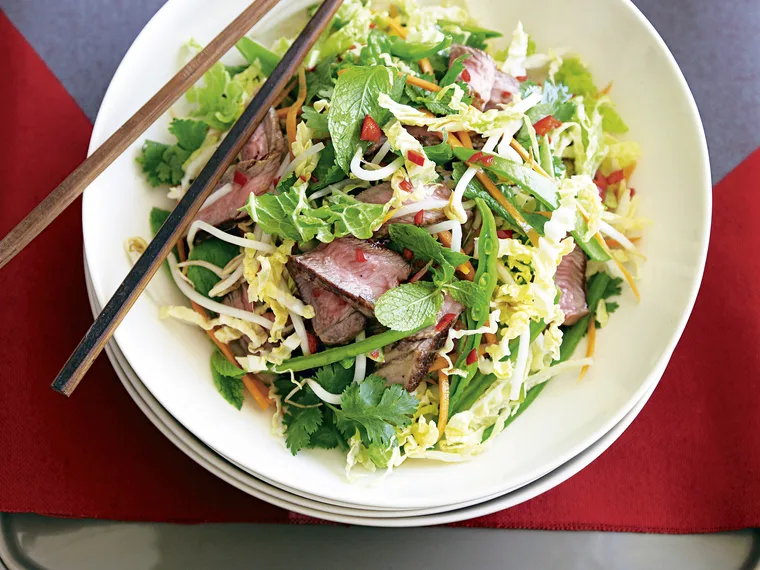 Beef and Crunchy Cabbage Salad