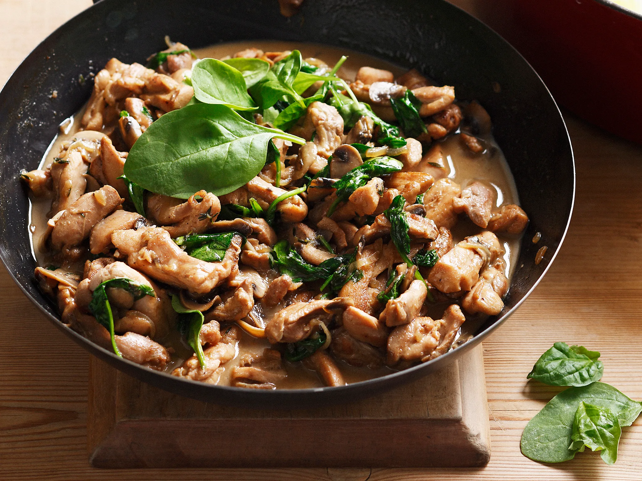 Buttermilk mushroom chicken