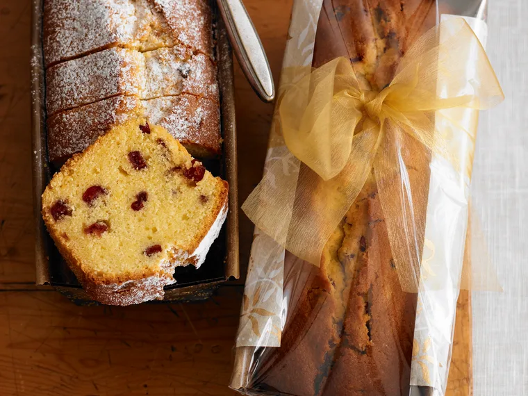 Buttery Almond and Cranberry Loaves