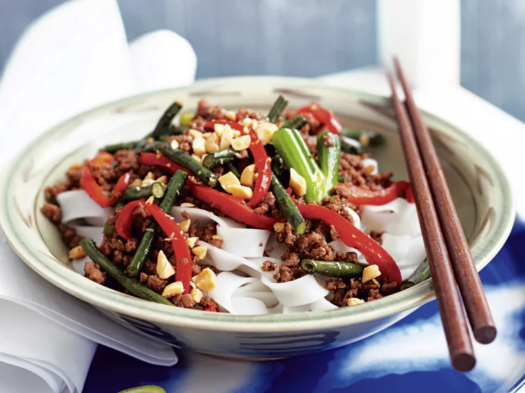 Chilli Garlic Mince with Snake Beans