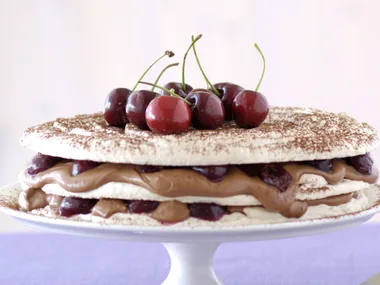 Chocolate Cherry Dacquoise