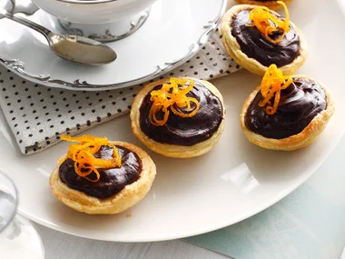 choc-orange tartlets