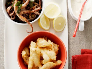 Crispy goujons with chilli lime mayonnaise