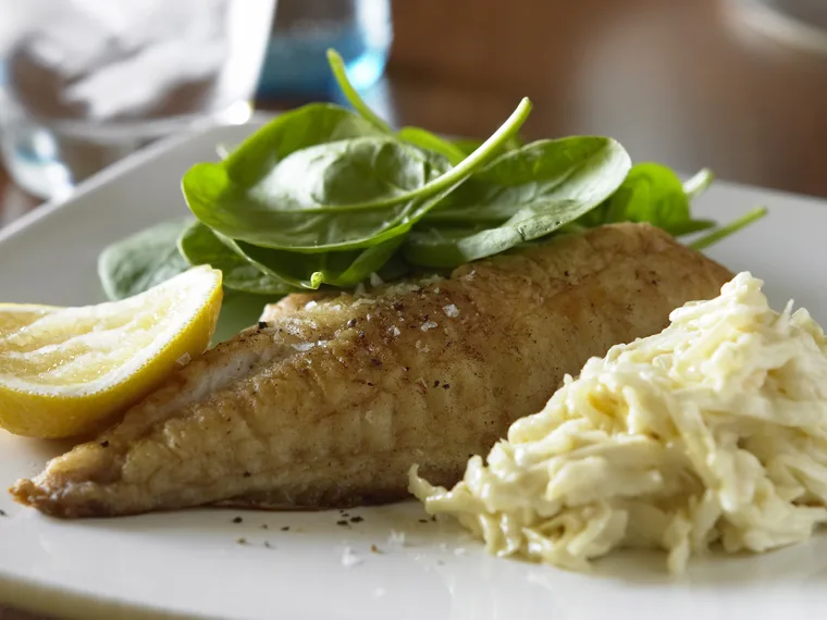Fish fillets with celeriac remoulade