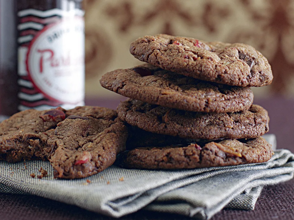 Fudgy Choc-Cherry Biscuits