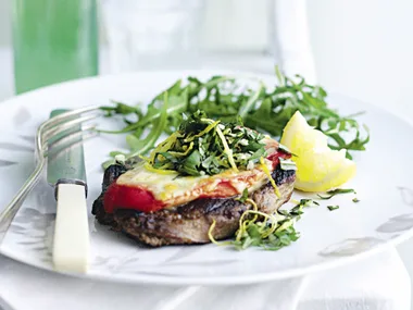 LAMB, BOCCONCINI AND GREMOLATA STACKS