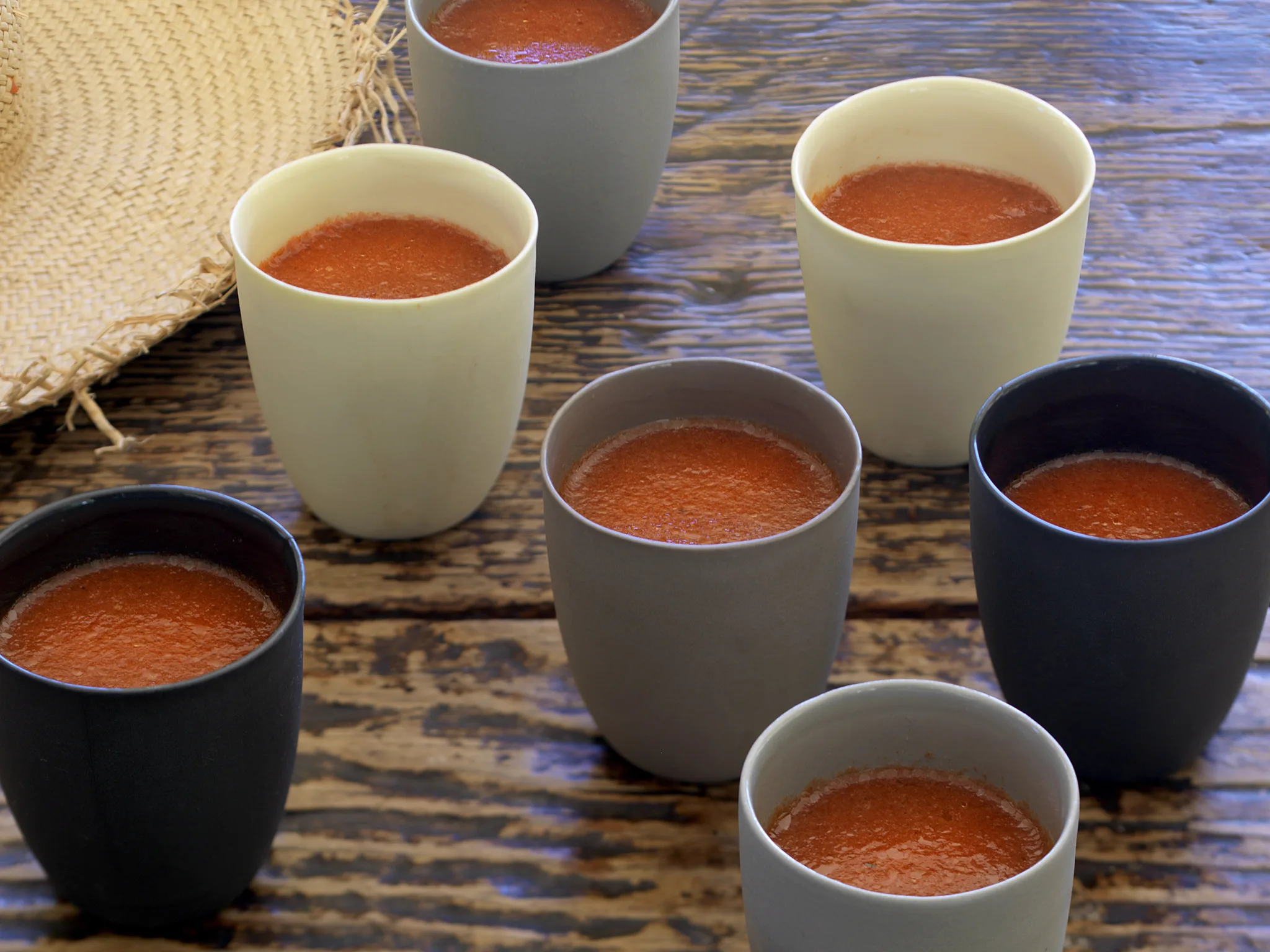LITTLE CUPS OF GAZPACHO