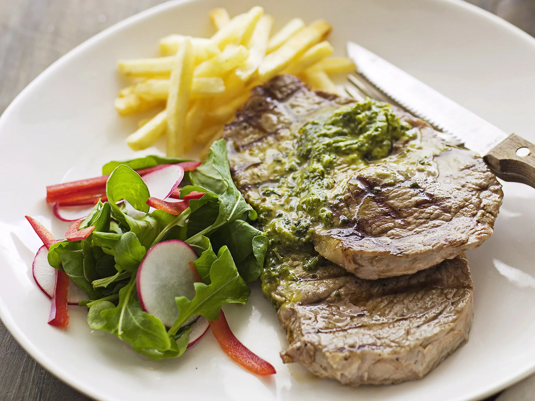 Mintue Steak with Cafe de paris butter