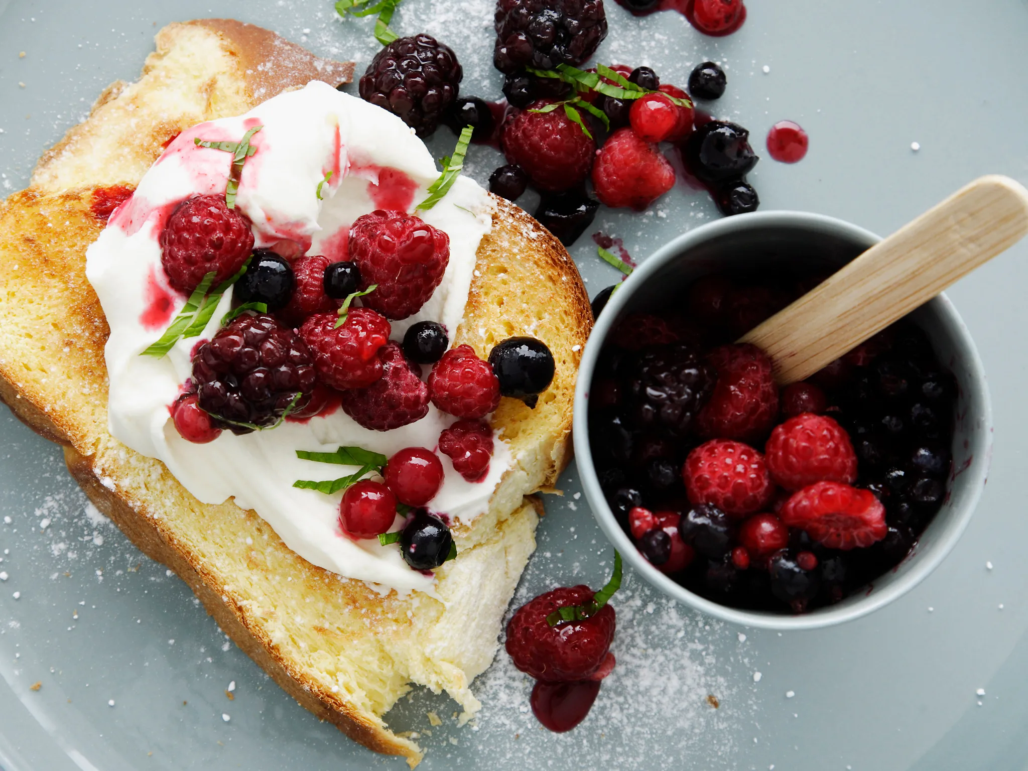 mixed berry brioche
