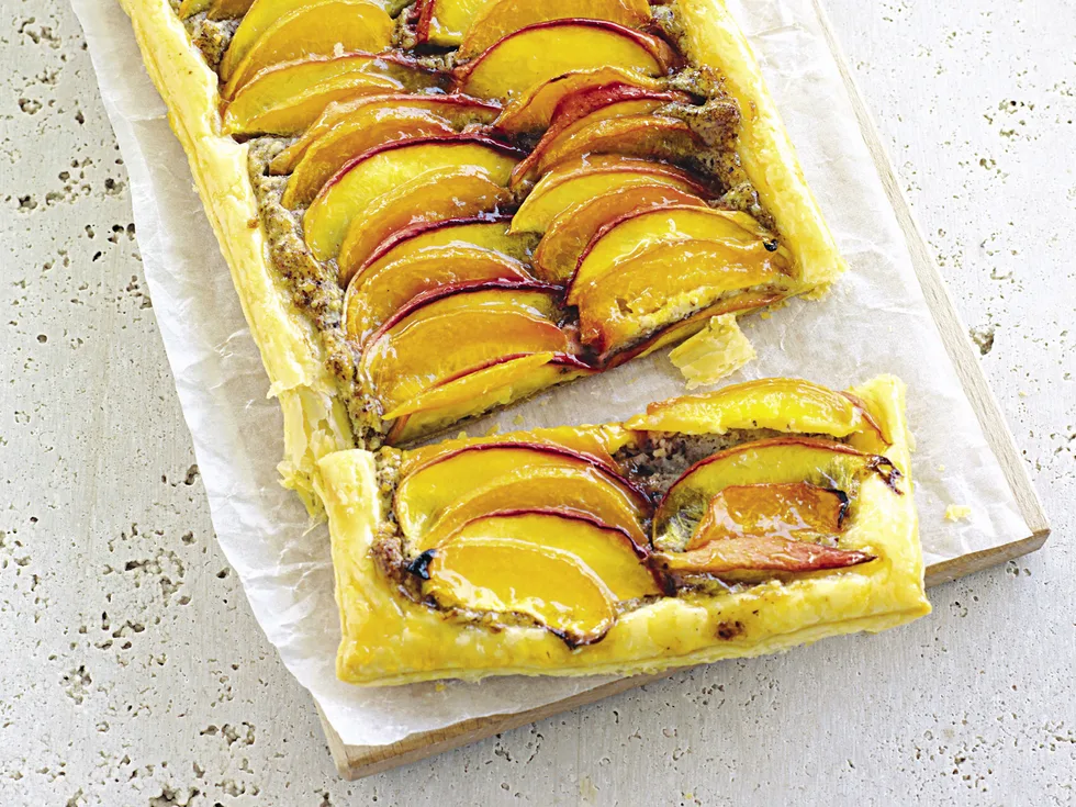 Nectarine and Apricot Tarts