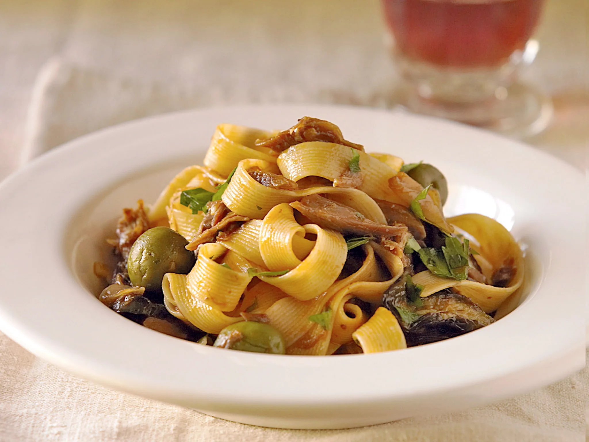 Pappardelle with Lamb and Eggplant Ragu