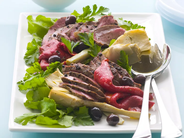 Peppered Lamb and Artichoke Salad