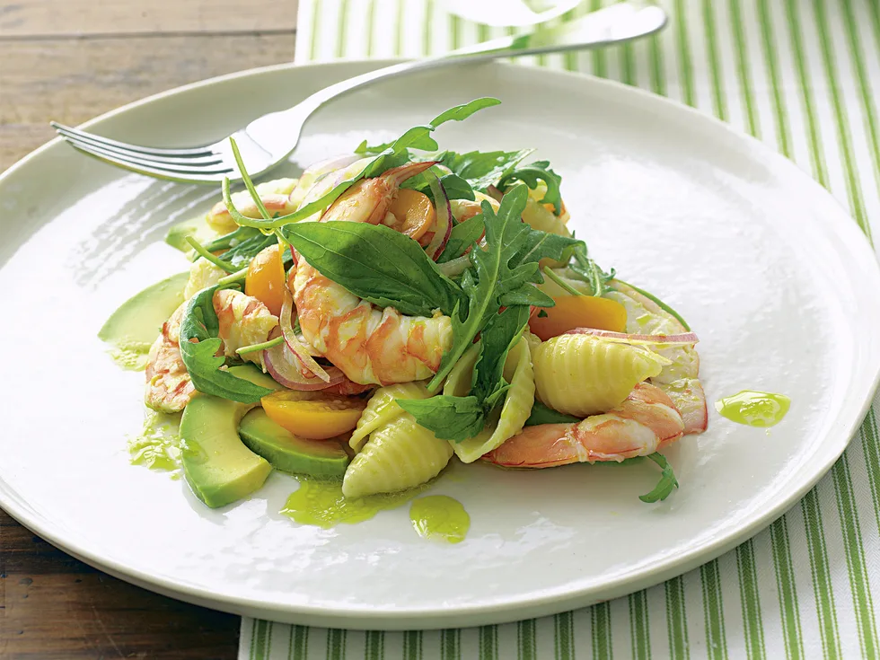 Prawn and Avocado Pasta Salad