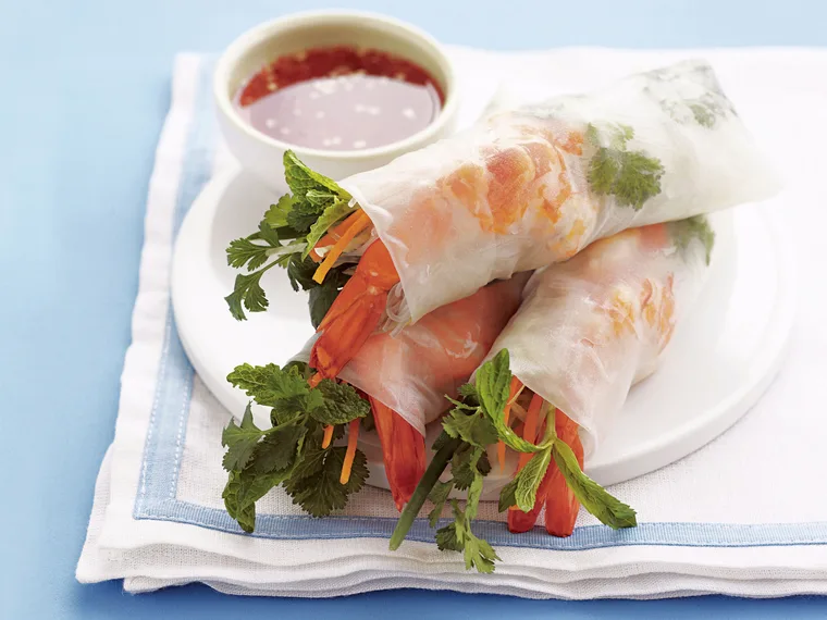 Prawn Rice Paper Rolls