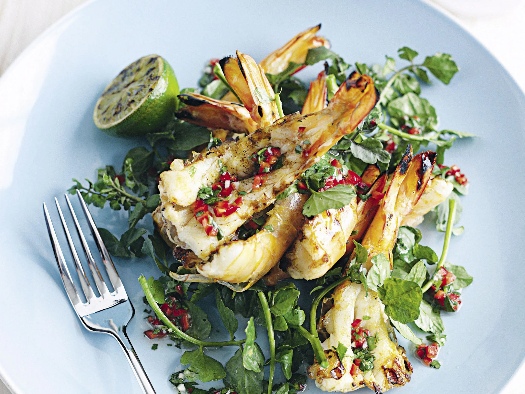 PRAWIN WITH LIME, CHILLI AND CORIANDER