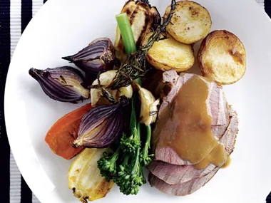 Quick Mid-Week Roast Lamb and Vegetables