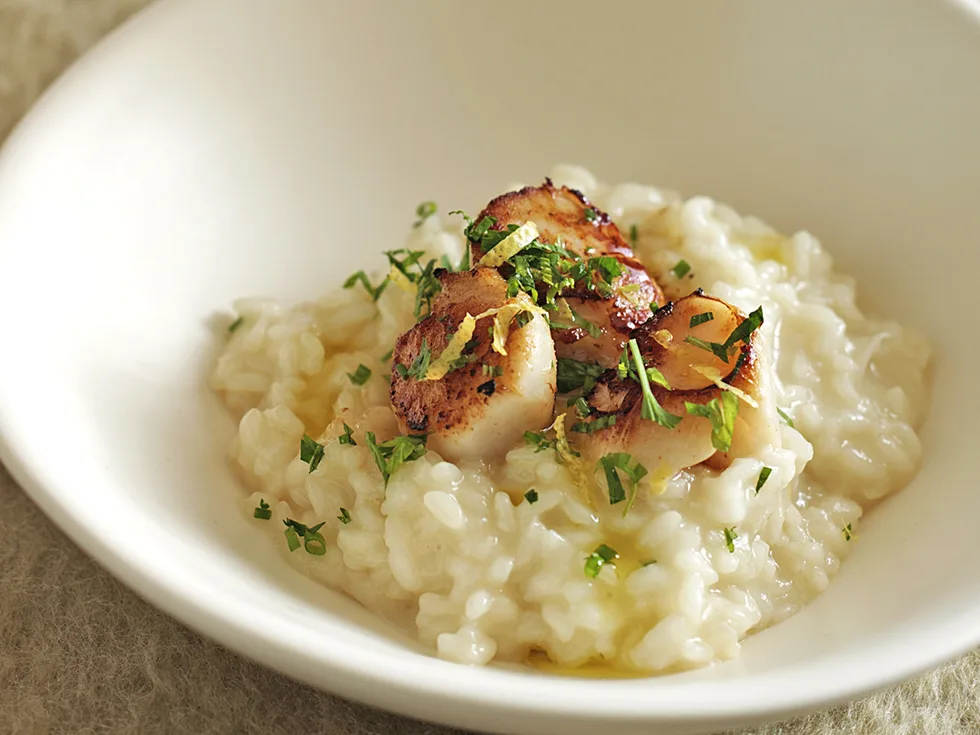 Risotto with Seared Scallops