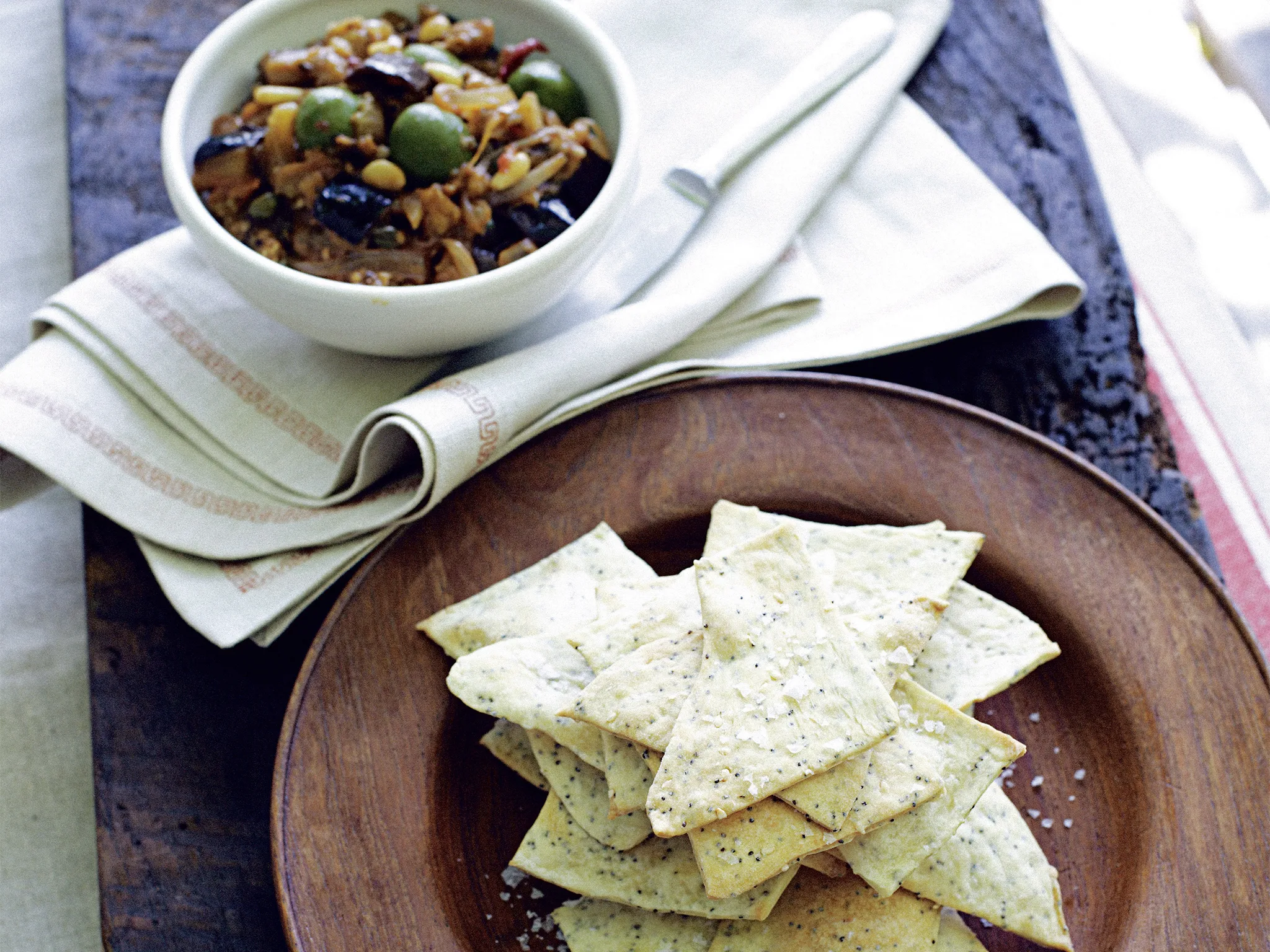 Sicilian Caponata and Lavash