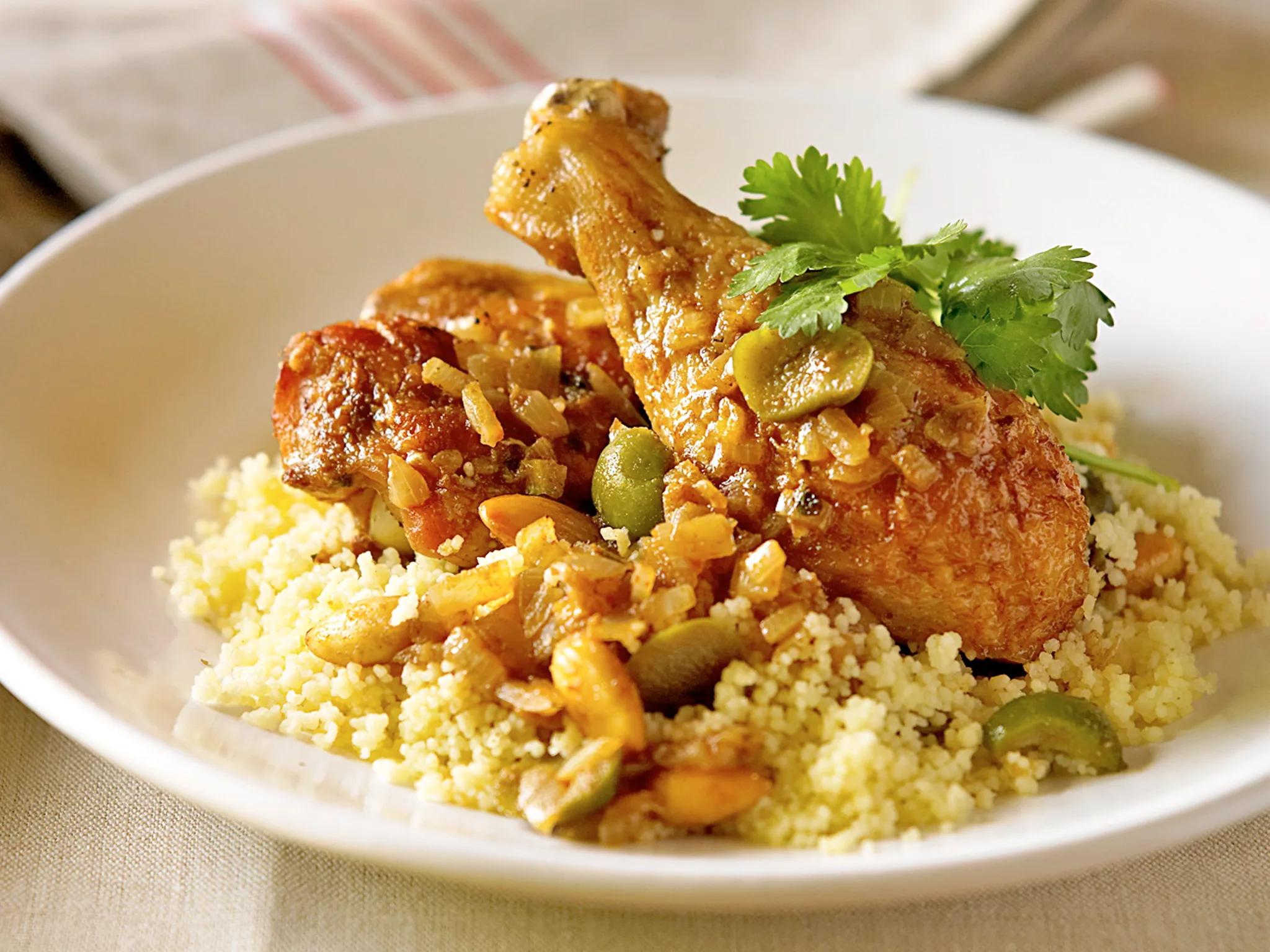 Moroccan-style Chicken with Buttered couscous