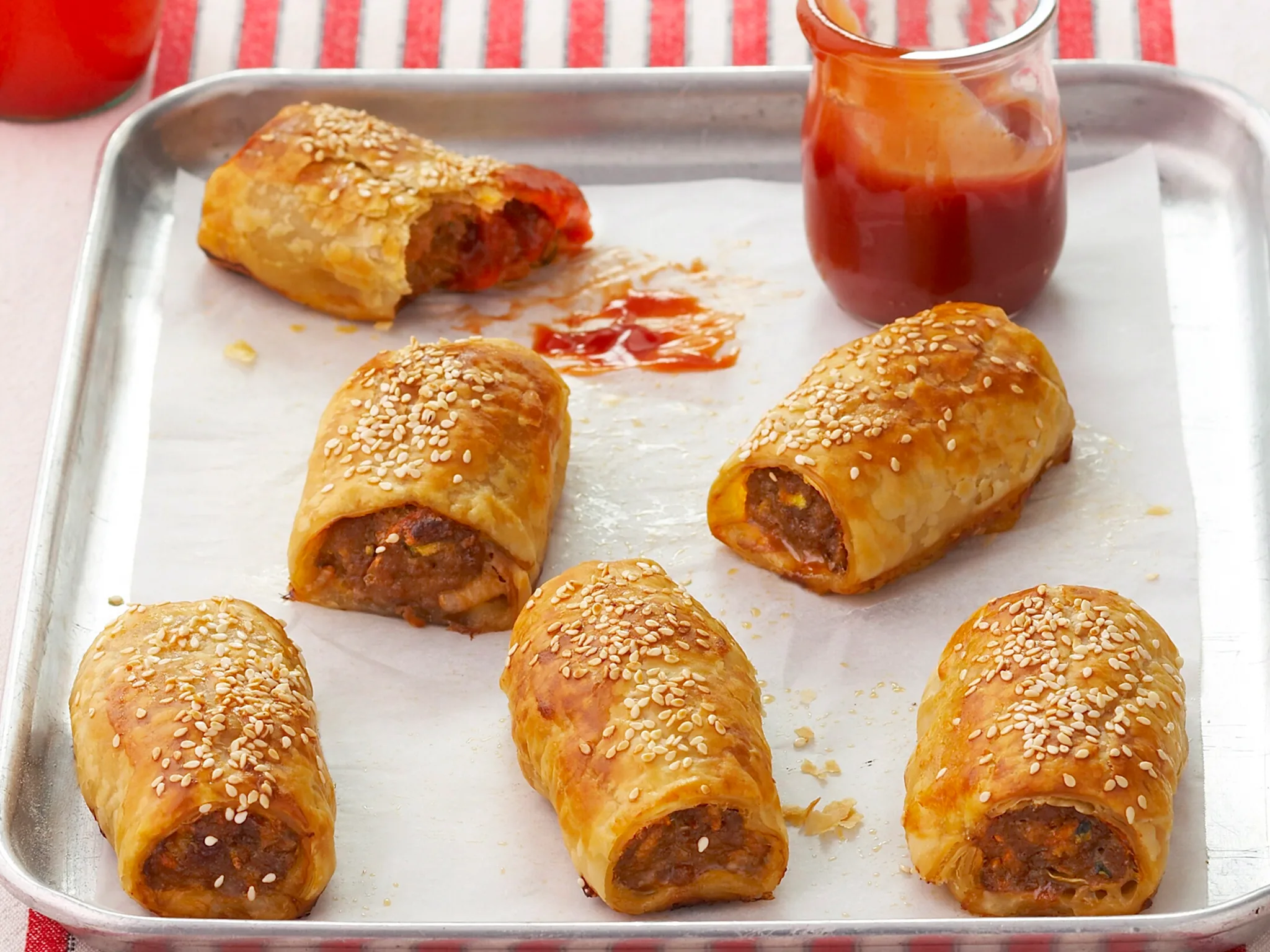 Homemade sausage rolls