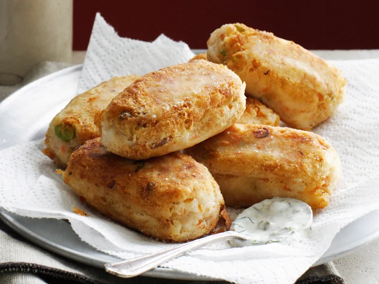 Salmon rissoles