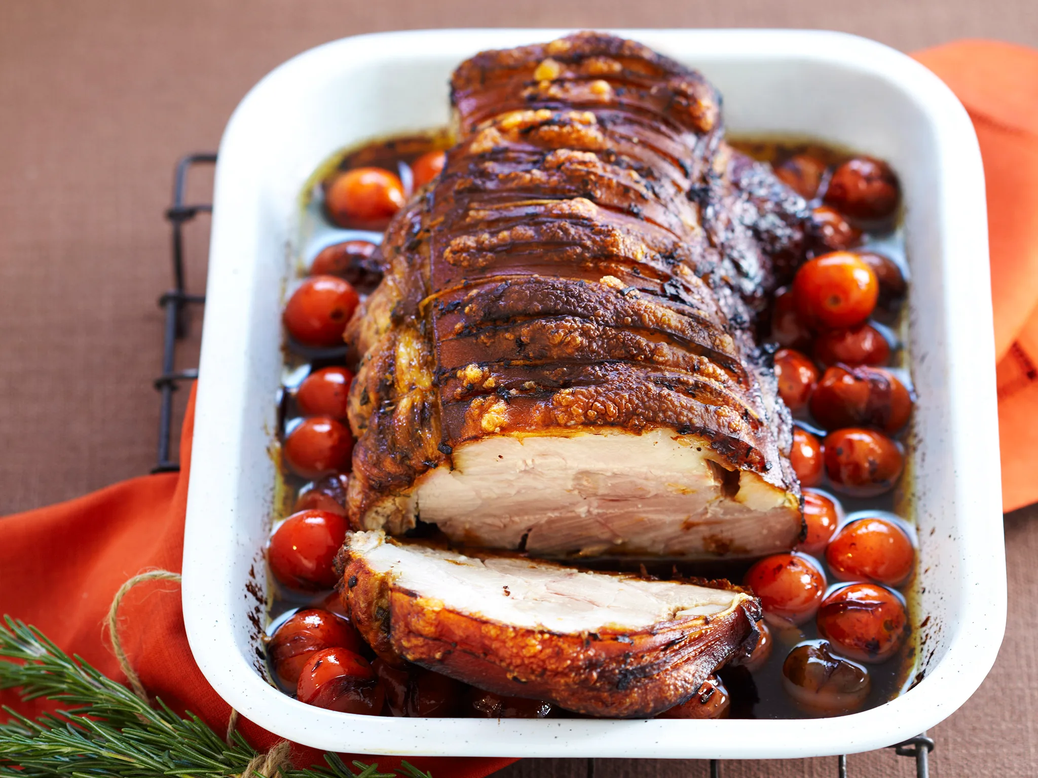 Slow-roasted pork neck