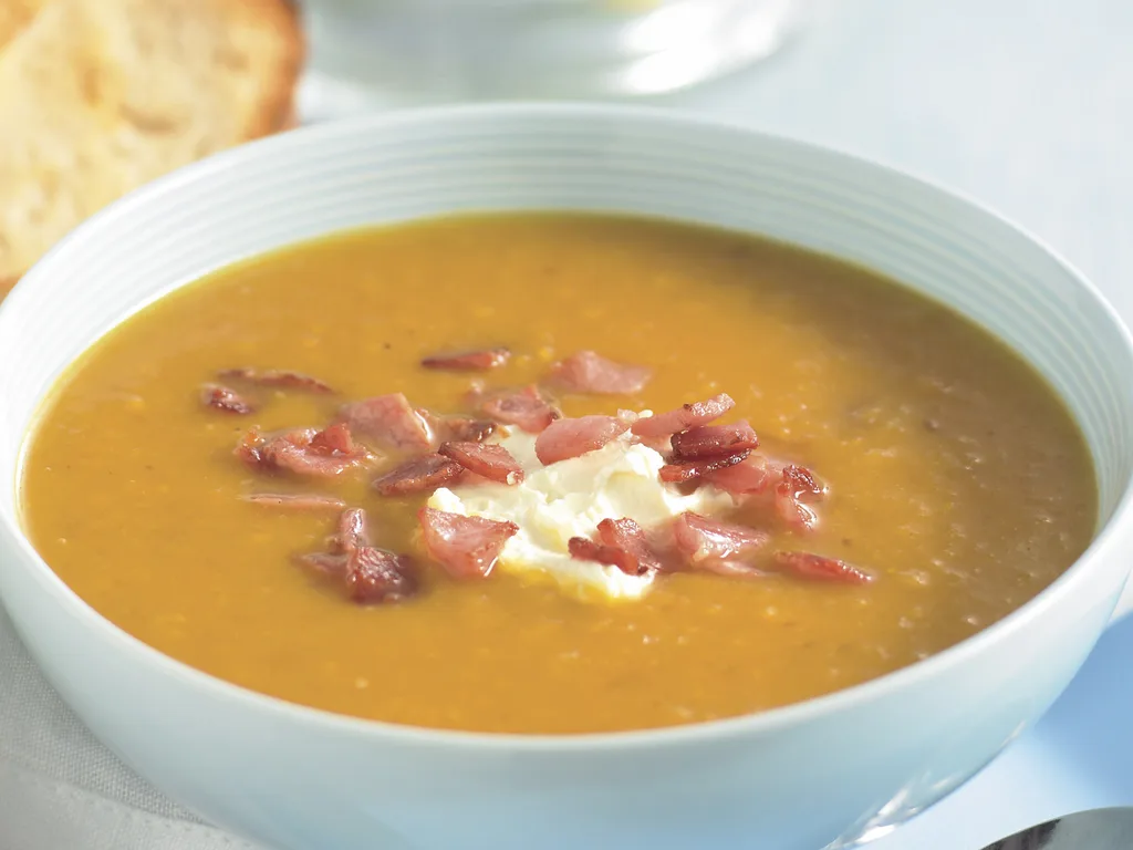 Pumpkin and leek soup