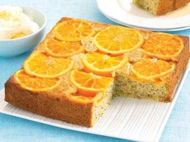 Orange poppy seed cake