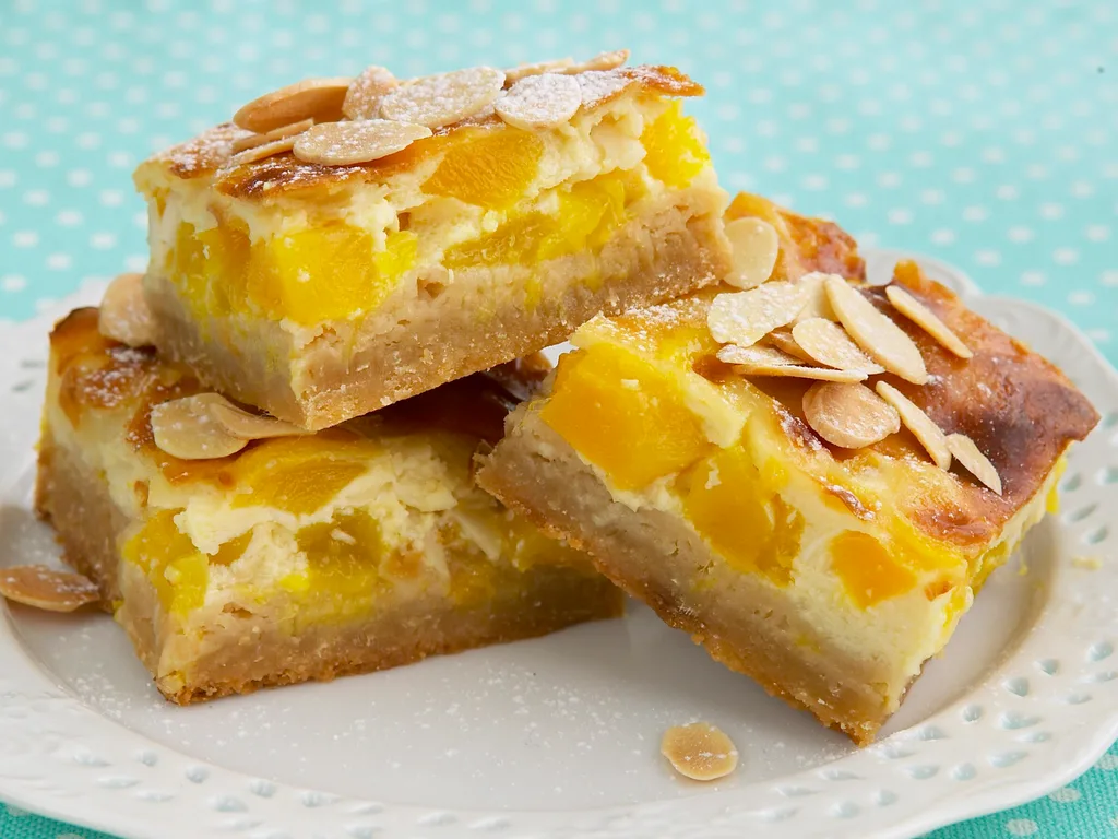 mango and coconut custard slice