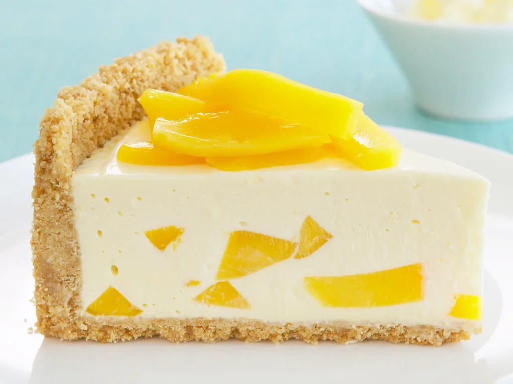 mango and lemon cheesecake