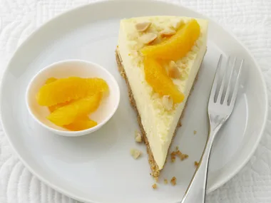 orange and macadamia Cheesecake